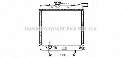 AVA QUALITY COOLING cr2070 -  Радиатор, охлаждение двигателя